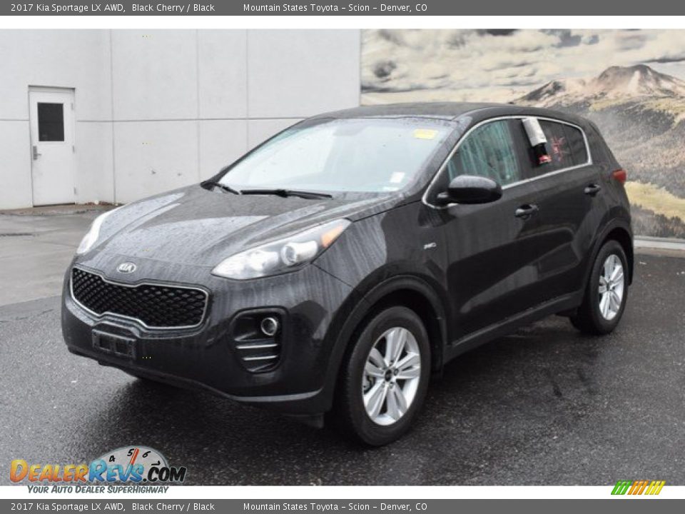 2017 Kia Sportage LX AWD Black Cherry / Black Photo #2