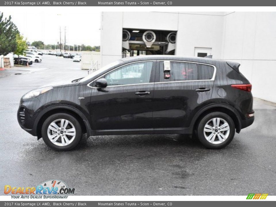 2017 Kia Sportage LX AWD Black Cherry / Black Photo #3