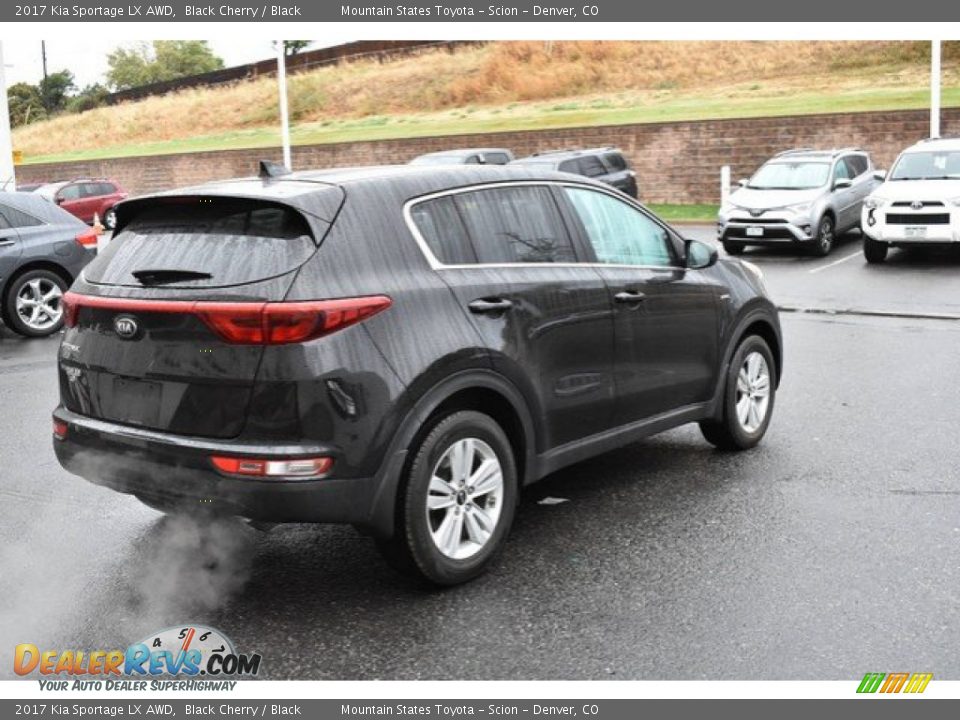 2017 Kia Sportage LX AWD Black Cherry / Black Photo #6