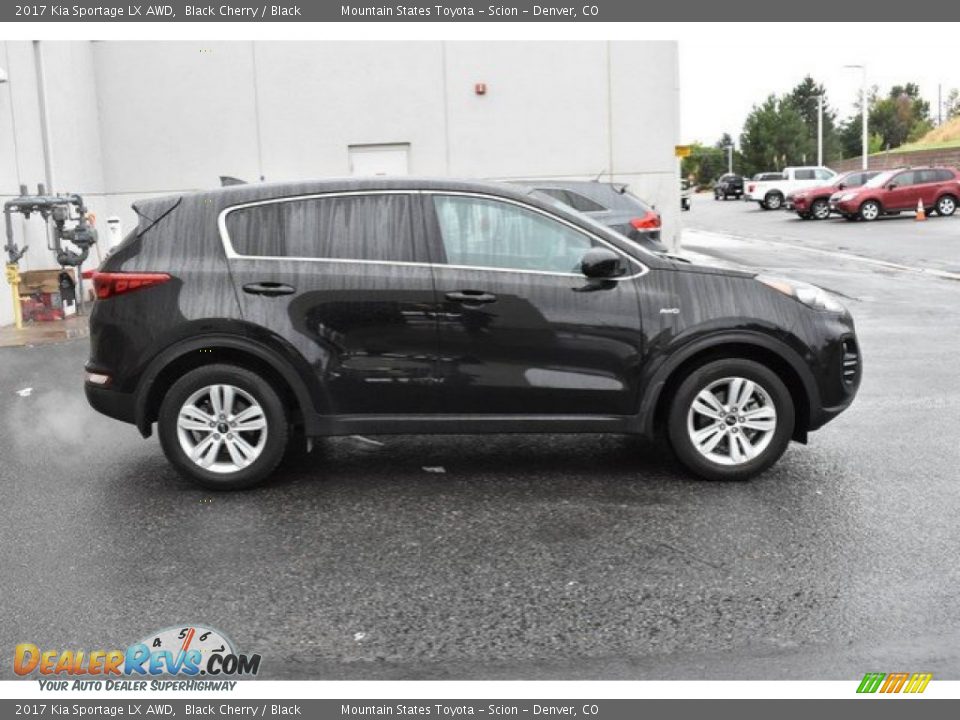 2017 Kia Sportage LX AWD Black Cherry / Black Photo #7