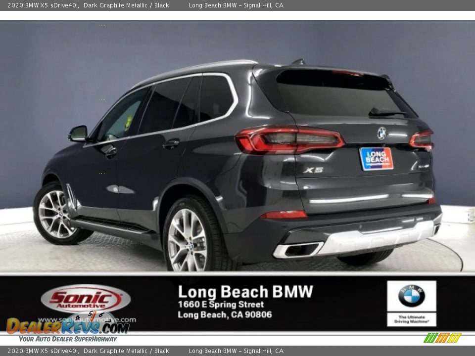 2020 BMW X5 sDrive40i Dark Graphite Metallic / Black Photo #2