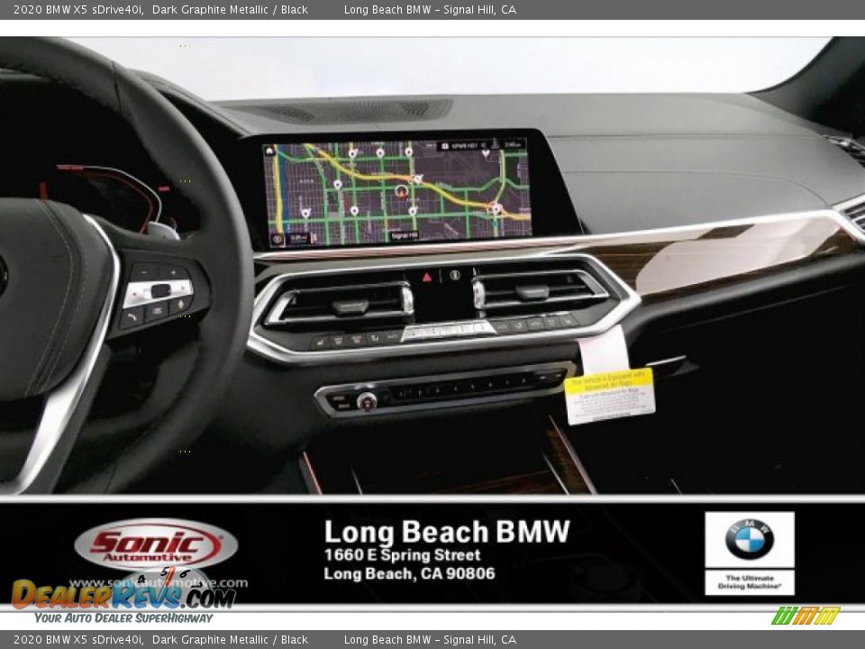 2020 BMW X5 sDrive40i Dark Graphite Metallic / Black Photo #5