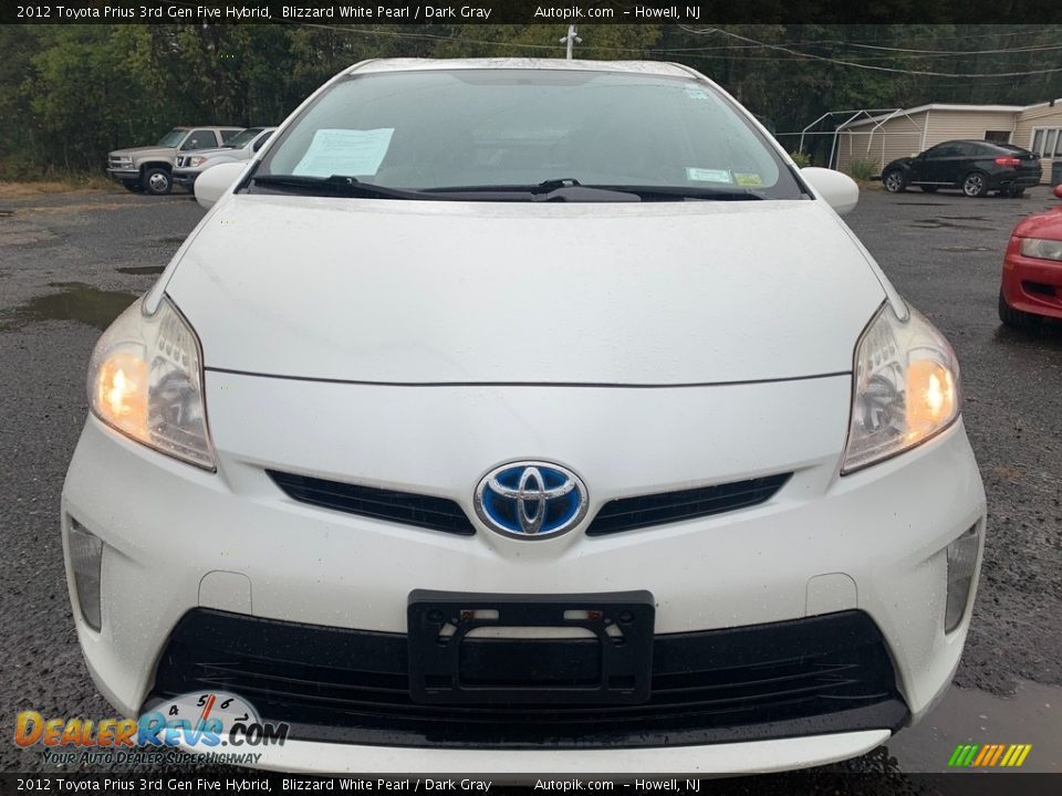 2012 Toyota Prius 3rd Gen Five Hybrid Blizzard White Pearl / Dark Gray Photo #8