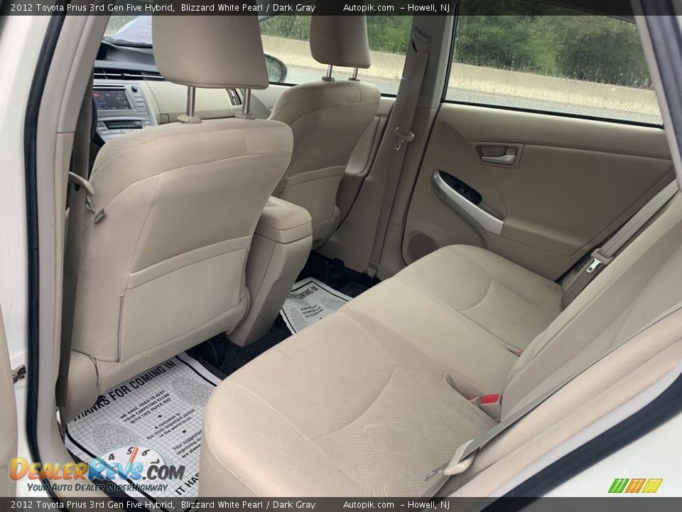 2012 Toyota Prius 3rd Gen Five Hybrid Blizzard White Pearl / Dark Gray Photo #11