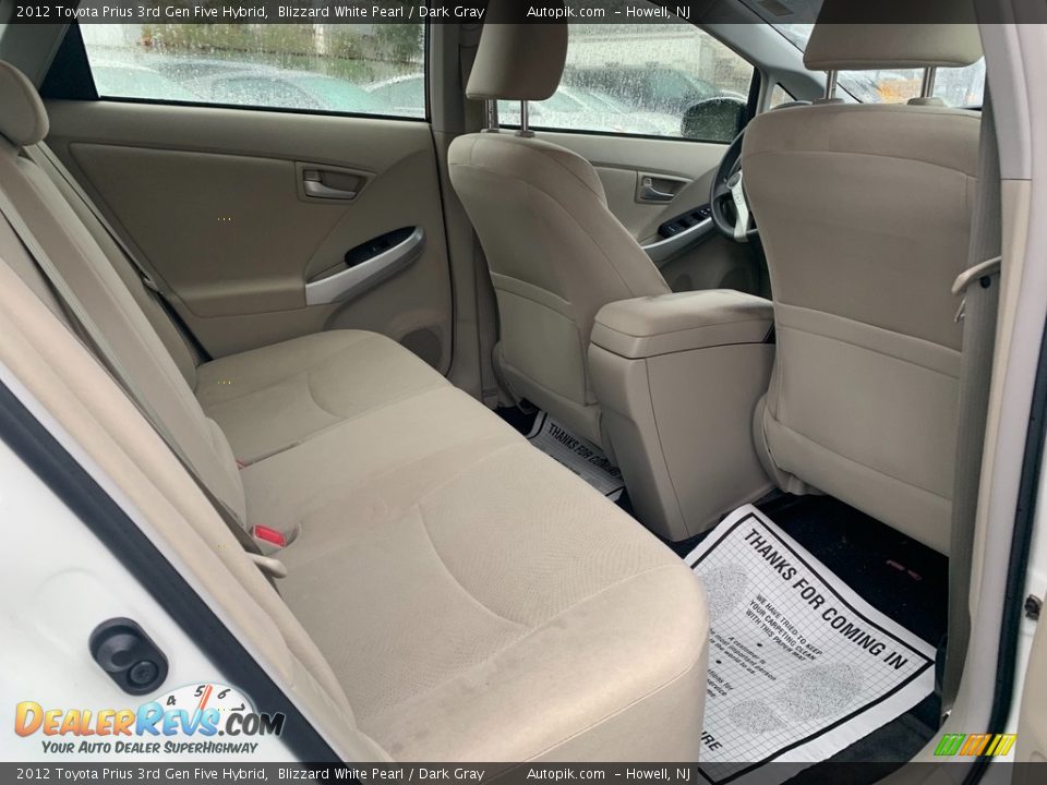 2012 Toyota Prius 3rd Gen Five Hybrid Blizzard White Pearl / Dark Gray Photo #12