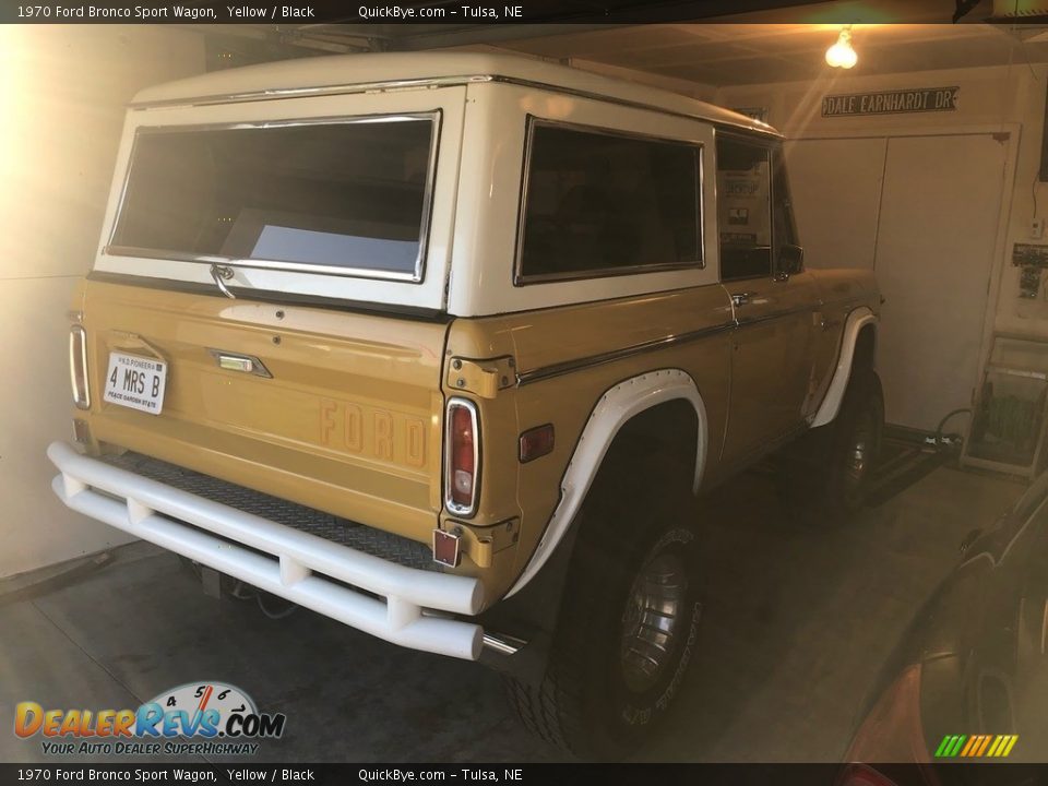 1970 Ford Bronco Sport Wagon Yellow / Black Photo #8