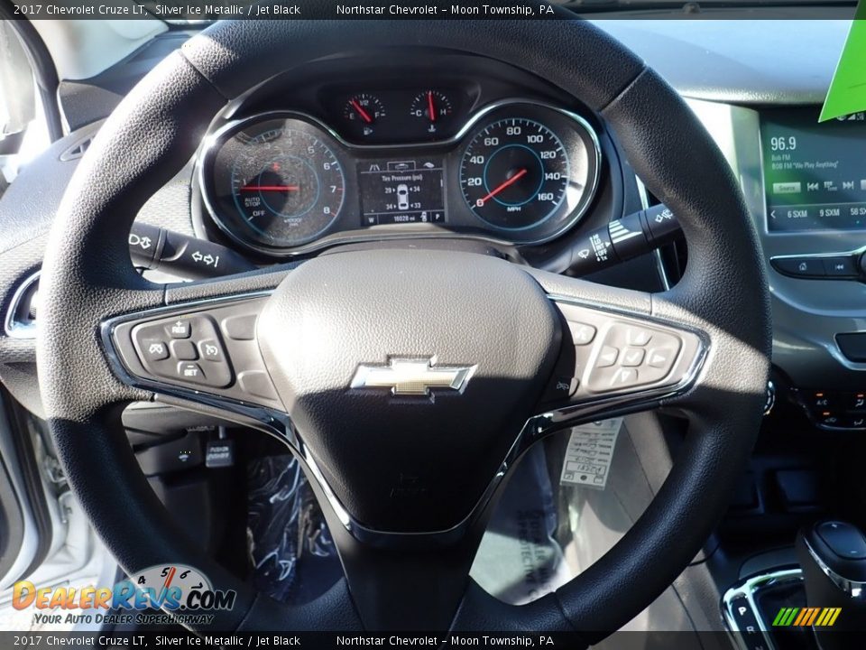 2017 Chevrolet Cruze LT Silver Ice Metallic / Jet Black Photo #26