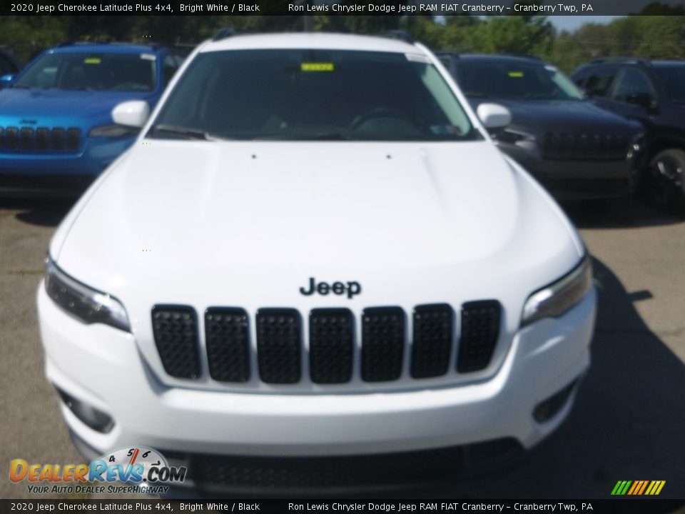 2020 Jeep Cherokee Latitude Plus 4x4 Bright White / Black Photo #8