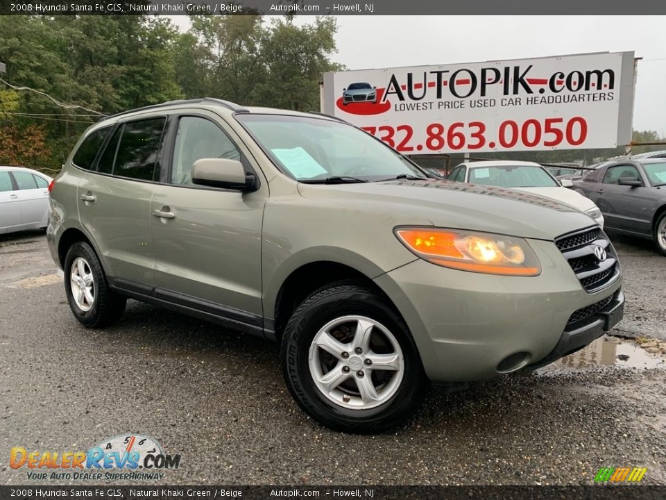 2008 Hyundai Santa Fe GLS Natural Khaki Green / Beige Photo #1