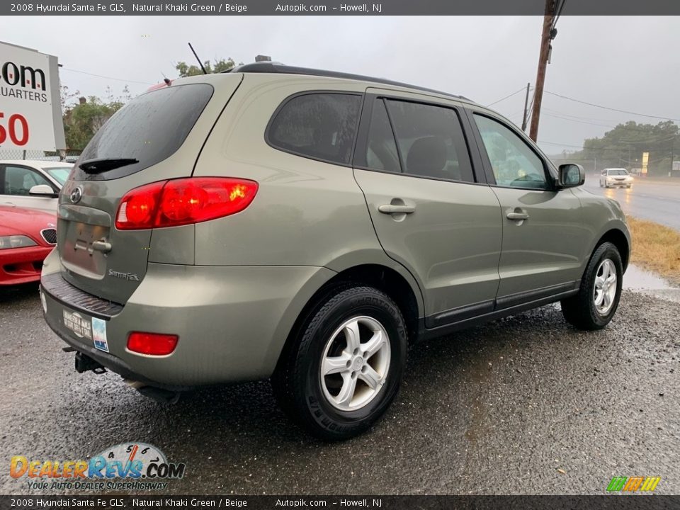 2008 Hyundai Santa Fe GLS Natural Khaki Green / Beige Photo #3