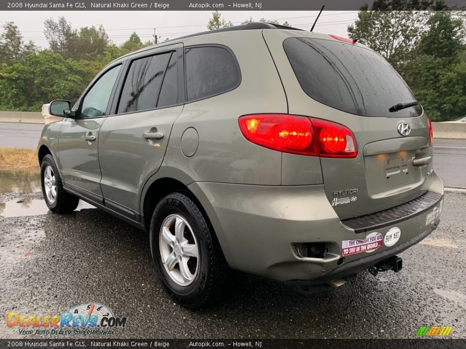 2008 Hyundai Santa Fe GLS Natural Khaki Green / Beige Photo #5