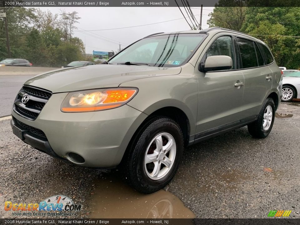 2008 Hyundai Santa Fe GLS Natural Khaki Green / Beige Photo #8