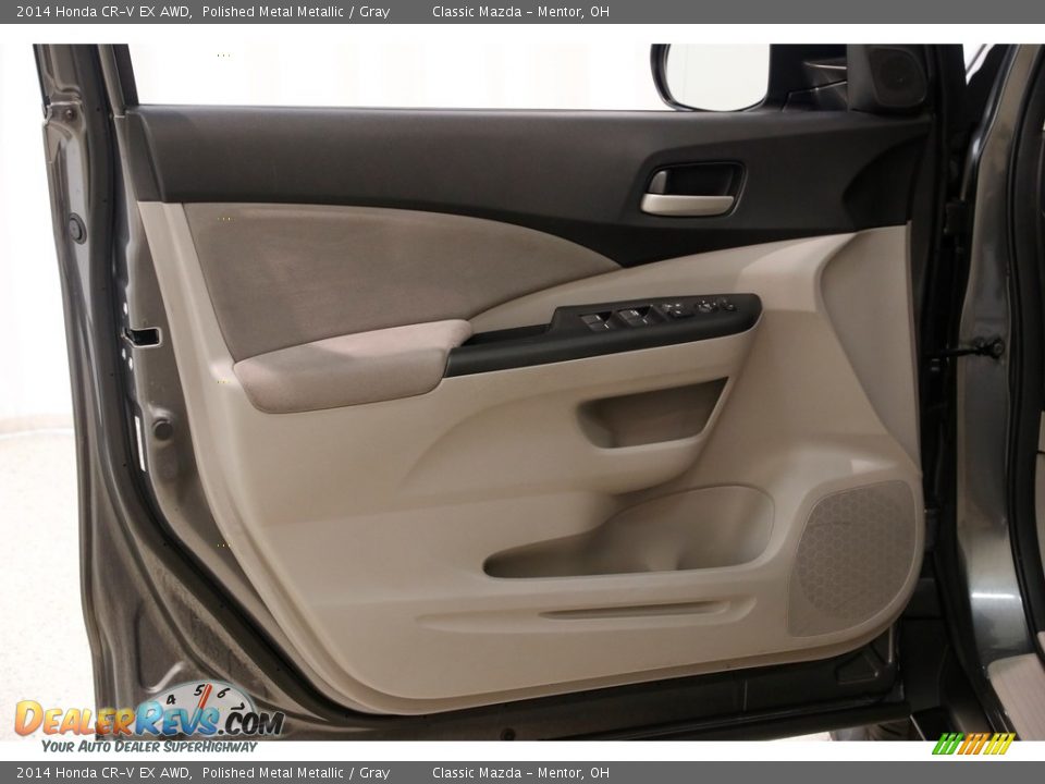 2014 Honda CR-V EX AWD Polished Metal Metallic / Gray Photo #4