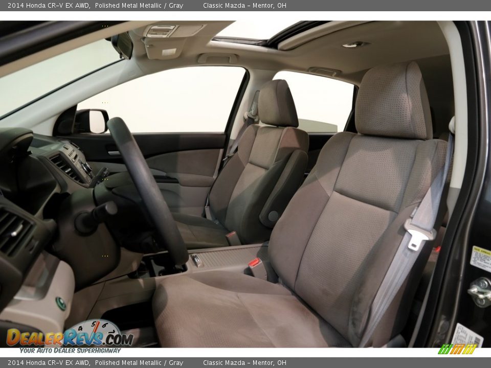 2014 Honda CR-V EX AWD Polished Metal Metallic / Gray Photo #5