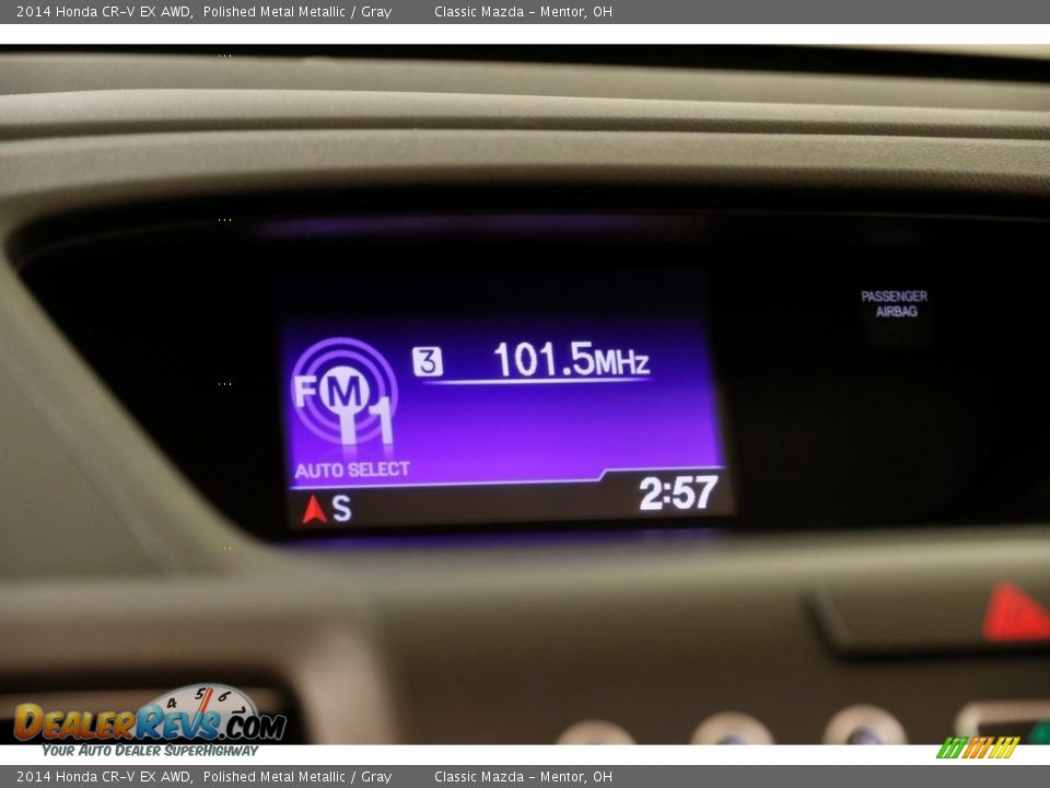 2014 Honda CR-V EX AWD Polished Metal Metallic / Gray Photo #11