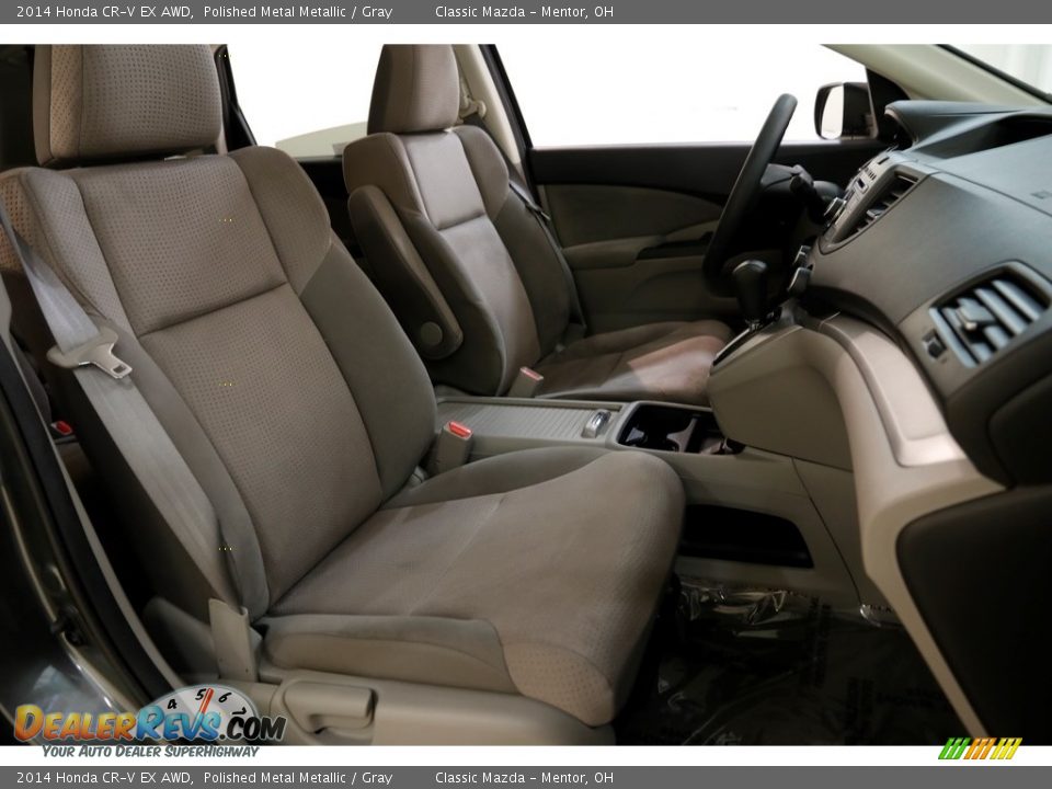 2014 Honda CR-V EX AWD Polished Metal Metallic / Gray Photo #15