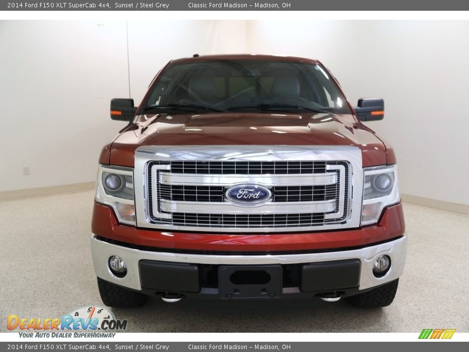 2014 Ford F150 XLT SuperCab 4x4 Sunset / Steel Grey Photo #2