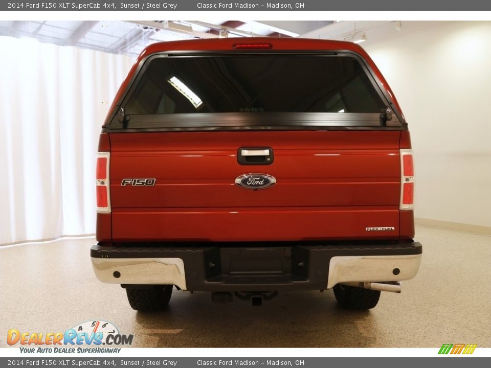 2014 Ford F150 XLT SuperCab 4x4 Sunset / Steel Grey Photo #17