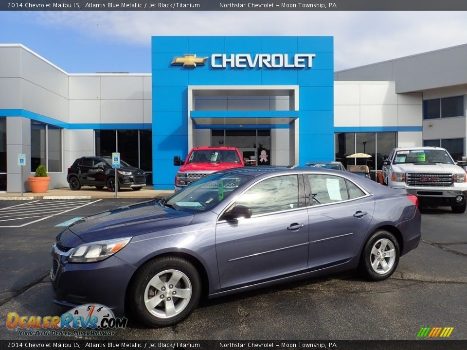 2014 Chevrolet Malibu LS Atlantis Blue Metallic / Jet Black/Titanium Photo #1