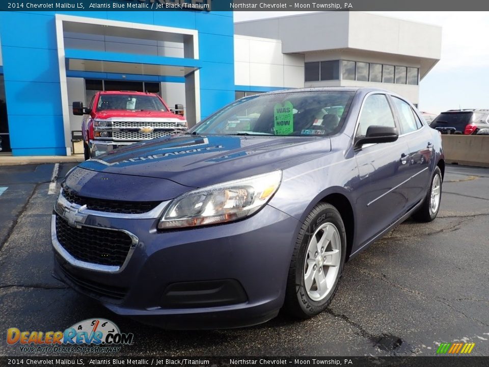 2014 Chevrolet Malibu LS Atlantis Blue Metallic / Jet Black/Titanium Photo #2