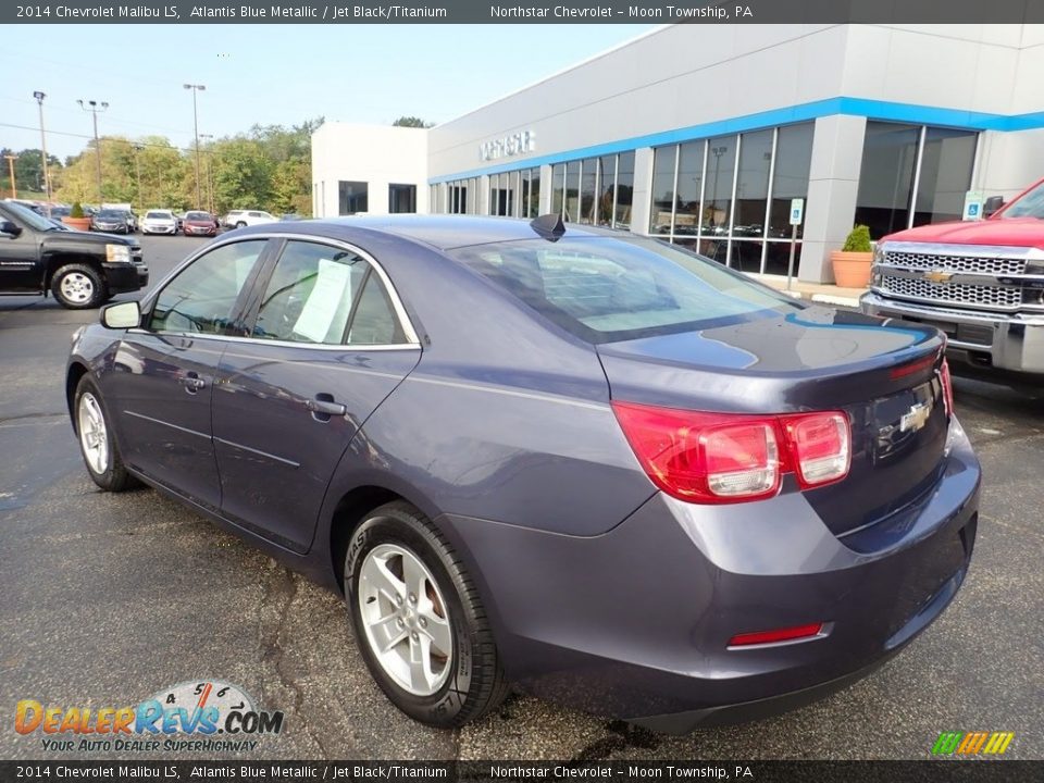 2014 Chevrolet Malibu LS Atlantis Blue Metallic / Jet Black/Titanium Photo #4