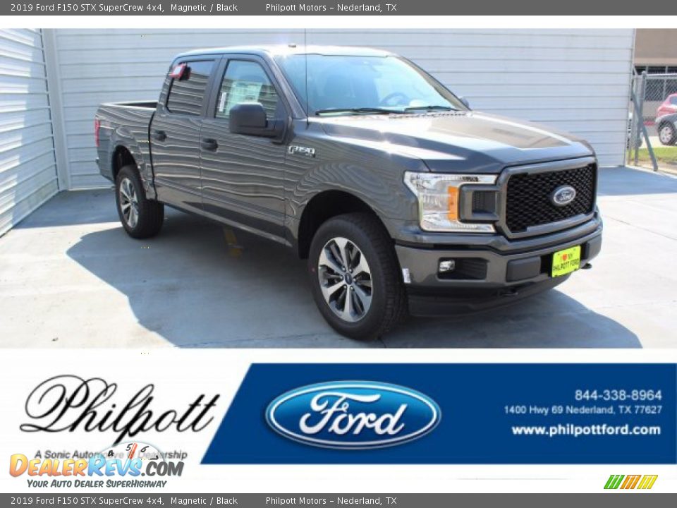2019 Ford F150 STX SuperCrew 4x4 Magnetic / Black Photo #1