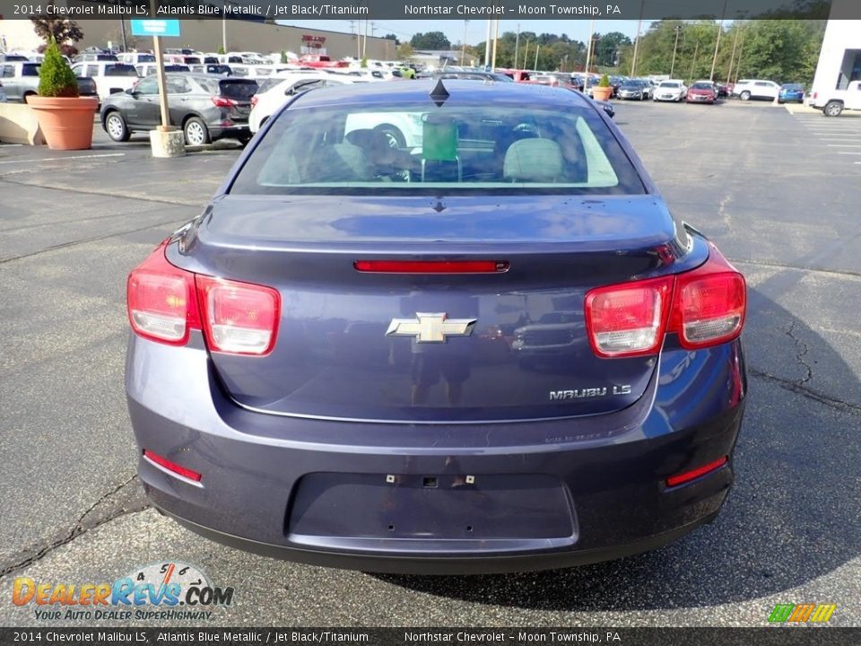 2014 Chevrolet Malibu LS Atlantis Blue Metallic / Jet Black/Titanium Photo #6