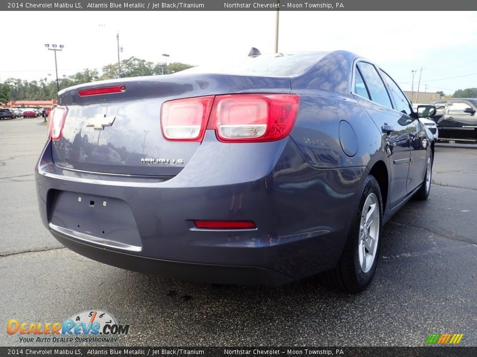 2014 Chevrolet Malibu LS Atlantis Blue Metallic / Jet Black/Titanium Photo #8