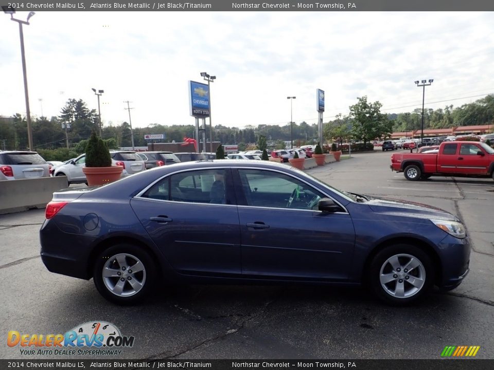 2014 Chevrolet Malibu LS Atlantis Blue Metallic / Jet Black/Titanium Photo #10
