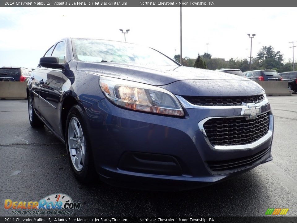 2014 Chevrolet Malibu LS Atlantis Blue Metallic / Jet Black/Titanium Photo #12