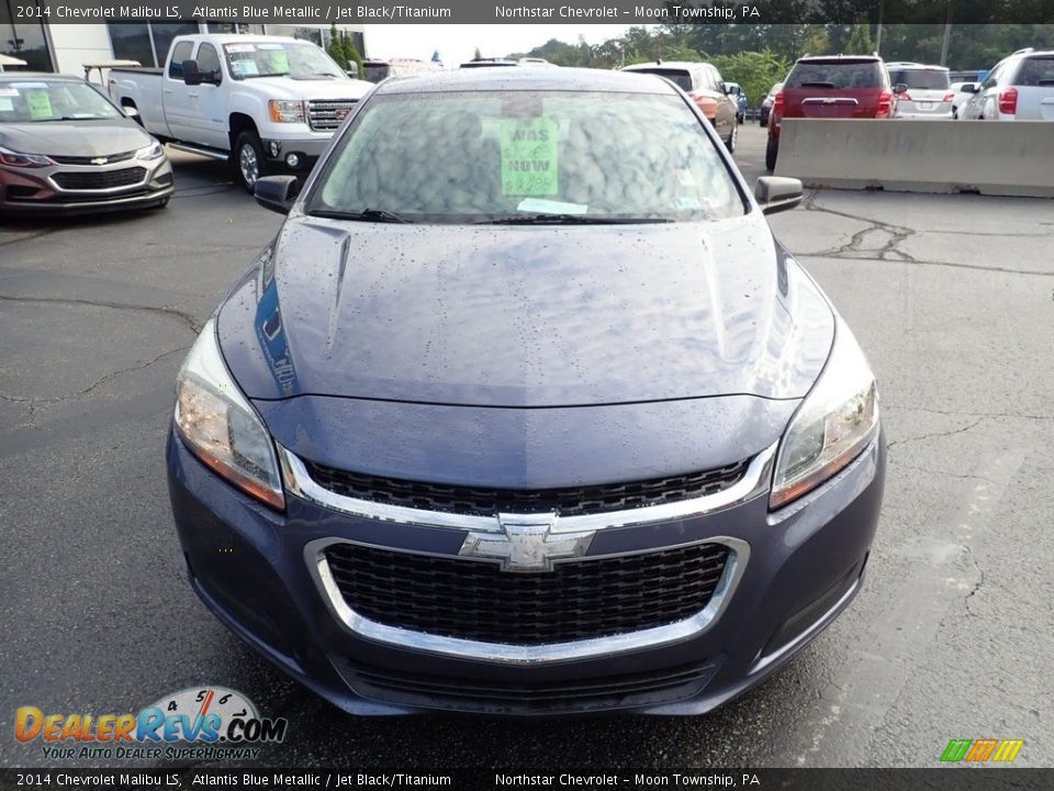 2014 Chevrolet Malibu LS Atlantis Blue Metallic / Jet Black/Titanium Photo #13