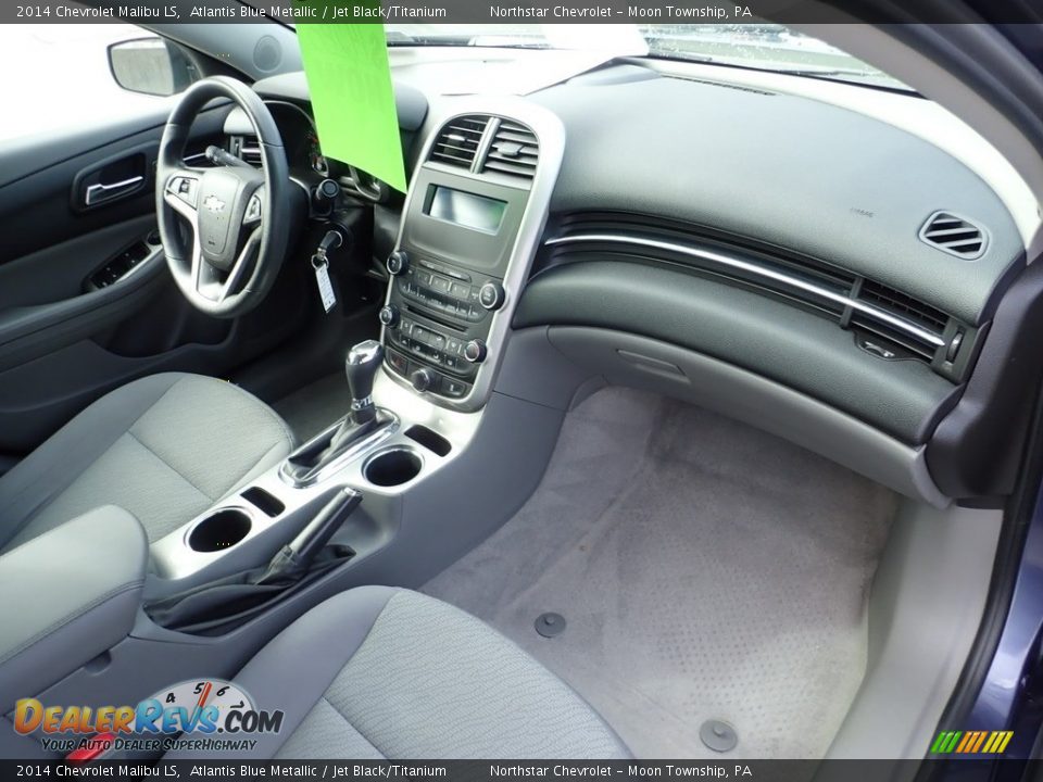 2014 Chevrolet Malibu LS Atlantis Blue Metallic / Jet Black/Titanium Photo #16
