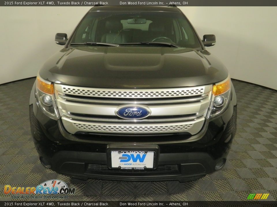 2015 Ford Explorer XLT 4WD Tuxedo Black / Charcoal Black Photo #4