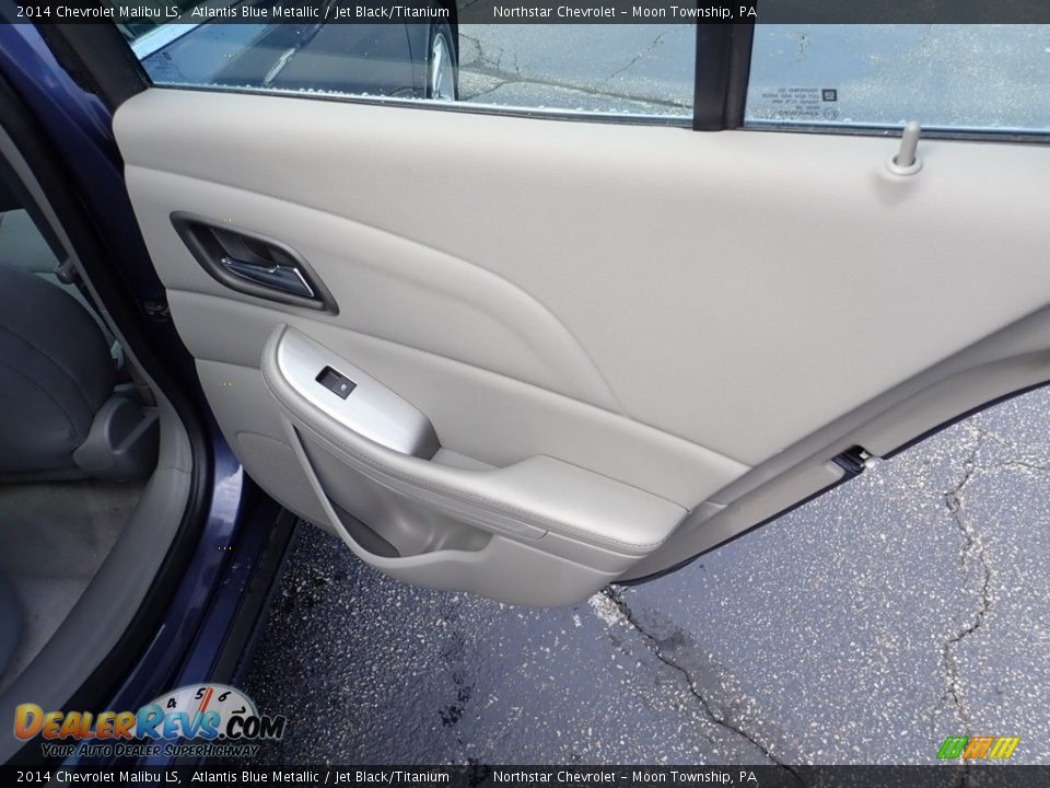 2014 Chevrolet Malibu LS Atlantis Blue Metallic / Jet Black/Titanium Photo #19