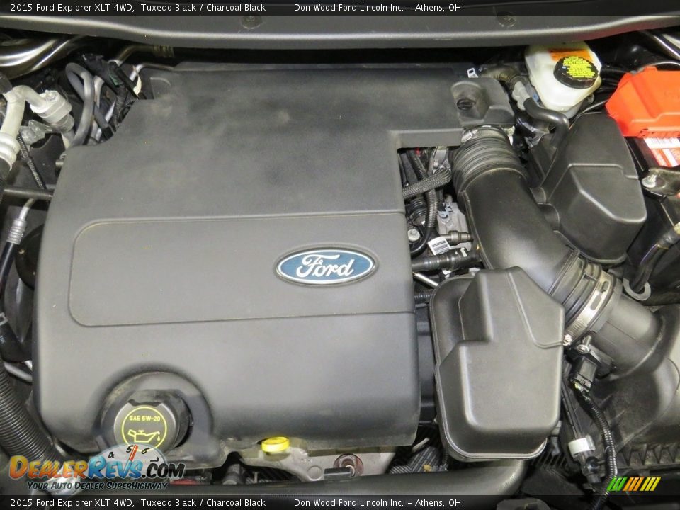 2015 Ford Explorer XLT 4WD Tuxedo Black / Charcoal Black Photo #6