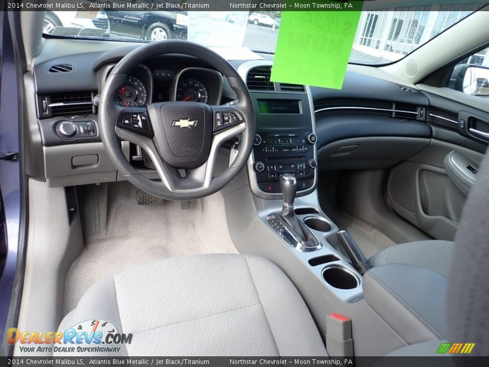 2014 Chevrolet Malibu LS Atlantis Blue Metallic / Jet Black/Titanium Photo #22