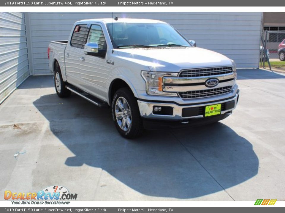 2019 Ford F150 Lariat SuperCrew 4x4 Ingot Silver / Black Photo #2