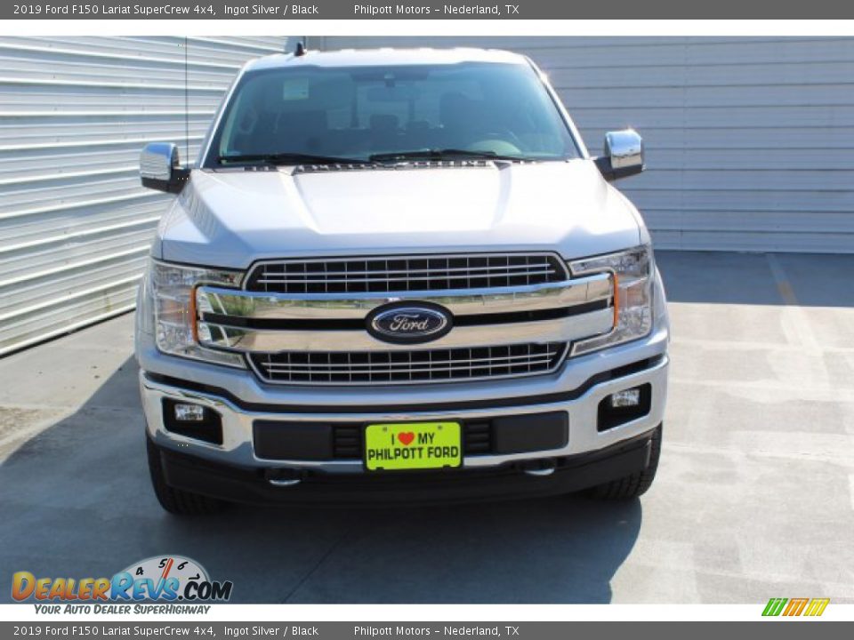 2019 Ford F150 Lariat SuperCrew 4x4 Ingot Silver / Black Photo #3