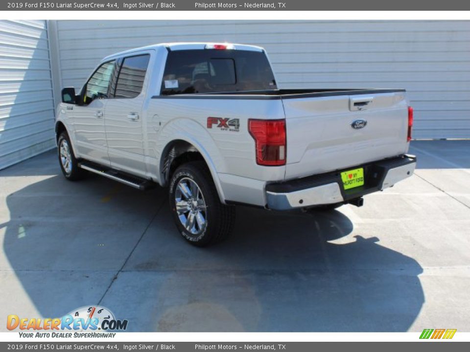 2019 Ford F150 Lariat SuperCrew 4x4 Ingot Silver / Black Photo #6