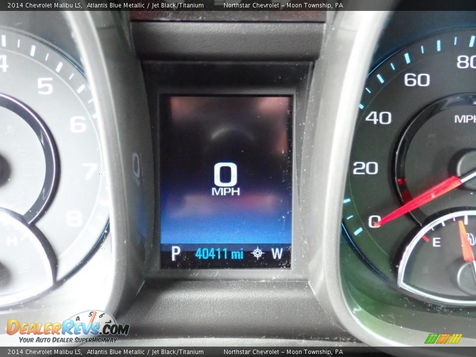 2014 Chevrolet Malibu LS Atlantis Blue Metallic / Jet Black/Titanium Photo #30