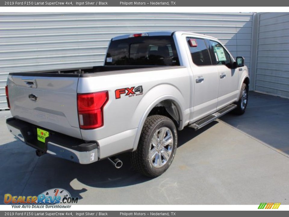 2019 Ford F150 Lariat SuperCrew 4x4 Ingot Silver / Black Photo #8