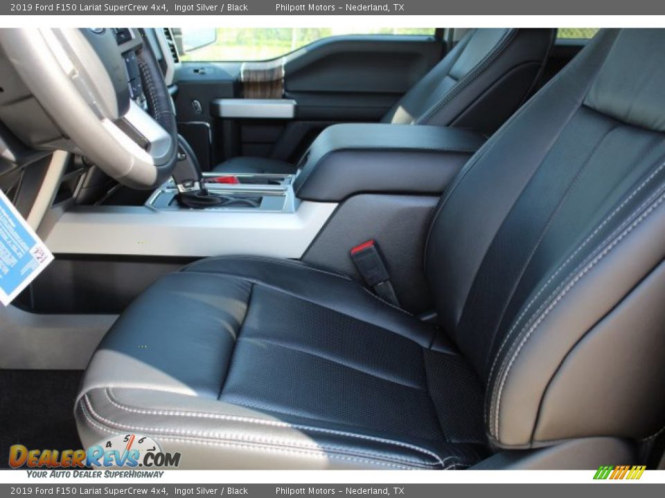 2019 Ford F150 Lariat SuperCrew 4x4 Ingot Silver / Black Photo #10