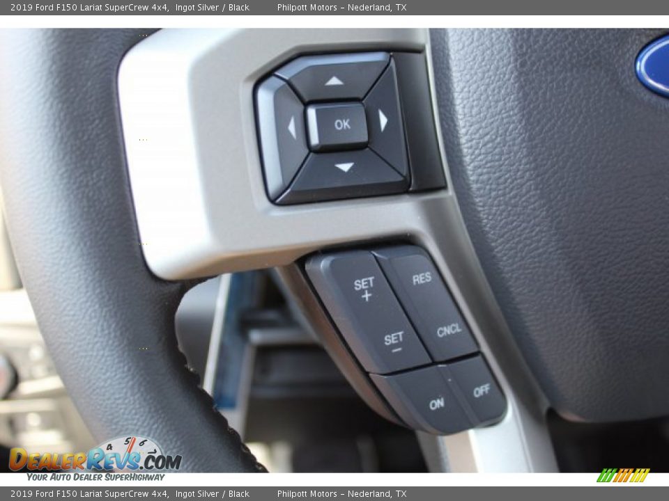 2019 Ford F150 Lariat SuperCrew 4x4 Ingot Silver / Black Photo #12