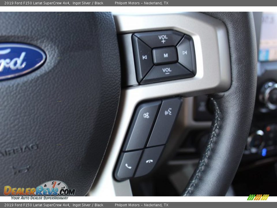 2019 Ford F150 Lariat SuperCrew 4x4 Ingot Silver / Black Photo #13