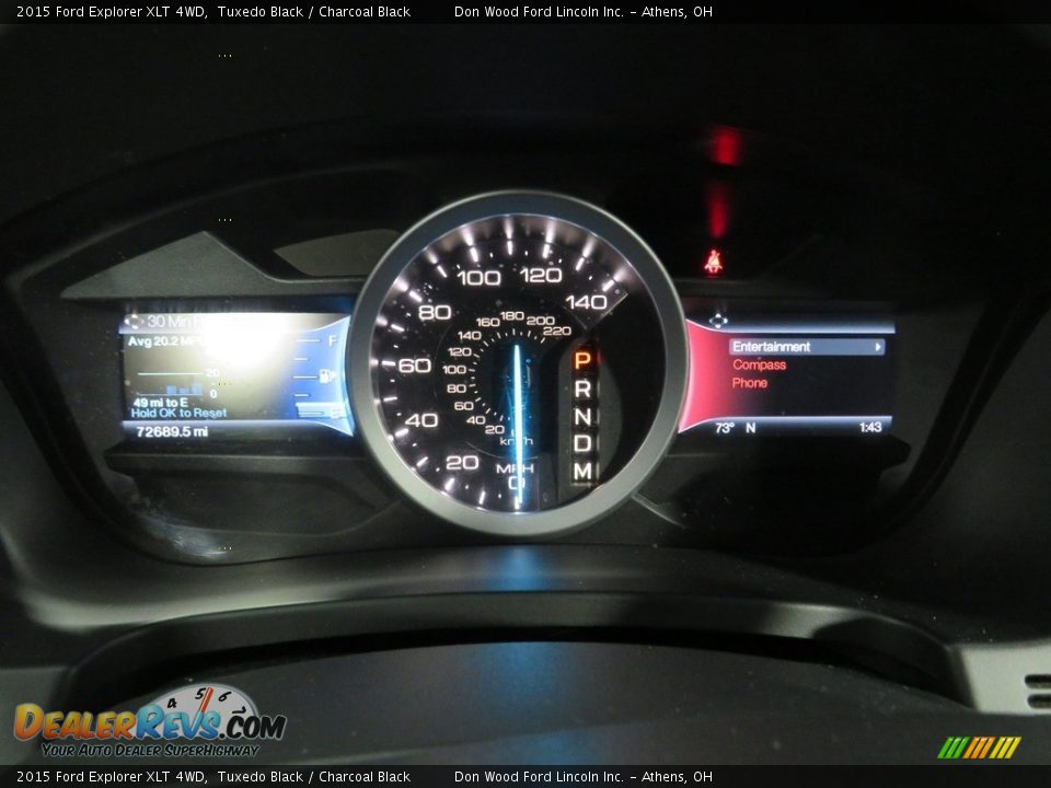 2015 Ford Explorer XLT 4WD Tuxedo Black / Charcoal Black Photo #30
