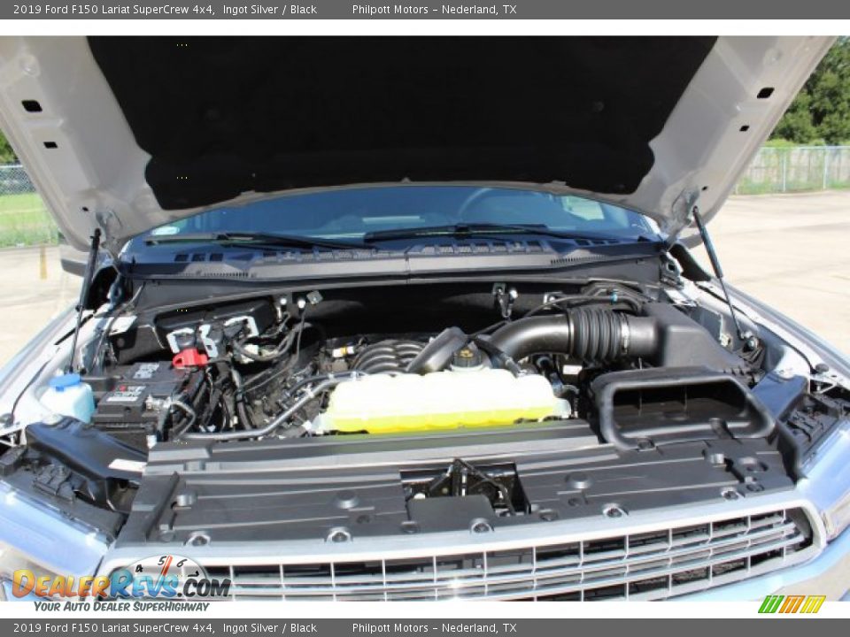 2019 Ford F150 Lariat SuperCrew 4x4 Ingot Silver / Black Photo #25