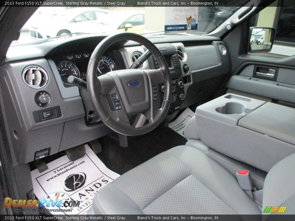 2013 Ford F150 XLT SuperCrew Sterling Gray Metallic / Steel Gray Photo #6