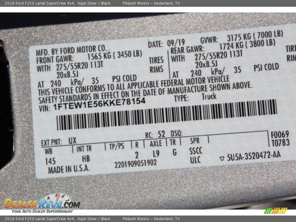 2019 Ford F150 Lariat SuperCrew 4x4 Ingot Silver / Black Photo #26