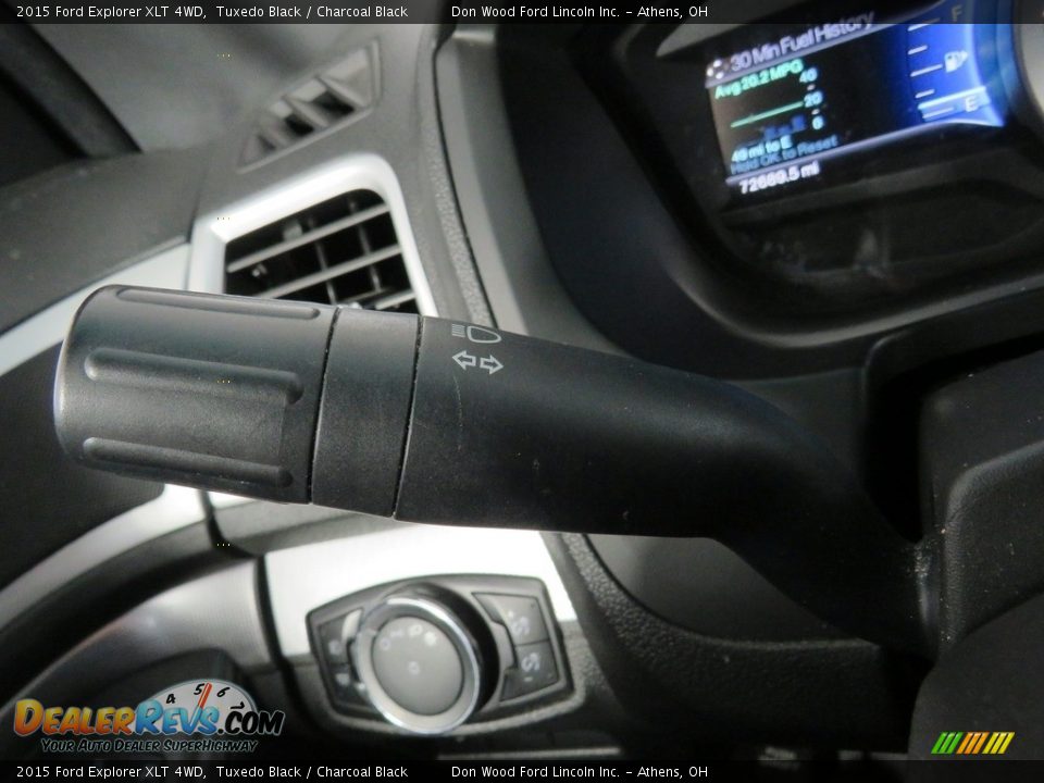 2015 Ford Explorer XLT 4WD Tuxedo Black / Charcoal Black Photo #32