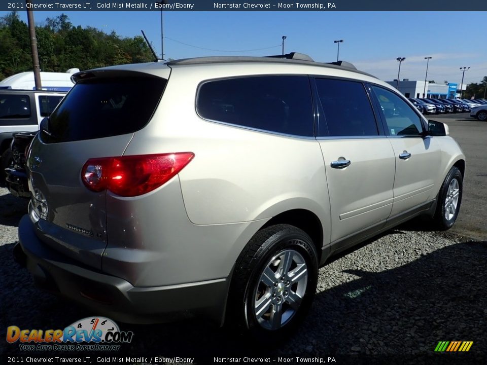 2011 Chevrolet Traverse LT Gold Mist Metallic / Ebony/Ebony Photo #3